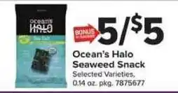 Giant Food Ocean's Halo Seaweed Snack offer