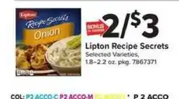 Giant Food Lipton Recipe Secrets Onion offer
