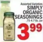 C Town Simply Organic Seasonings offer