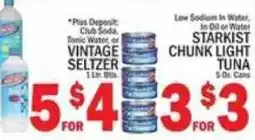C Town Starkist chunk light tuna offer
