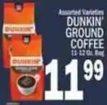 C Town Dunkin' ground coffee offer