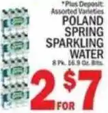 C Town Poland spring sparkling water offer
