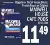 C Town Maxwell house cafe pods offer