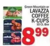 C Town Green Mountain or Lavazza coffee k-cups offer