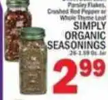 C Town Simply organic seasonings offer