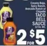 C Town Taco Bell Sauce offer