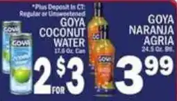 C Town Goya coconut water offer