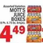 C Town Mott's juice boxes offer