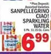 C Town Sanpellegrino Ciao! Sparkling Water offer