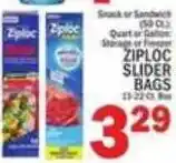 C Town Ziploc slider bags offer