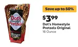 Grocery Outlet Dot's Homestyle Pretzels Original offer