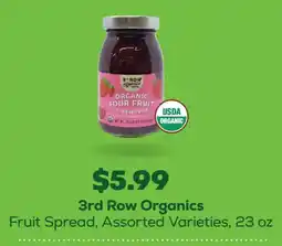 Grocery Outlet 3rd Row Organics Fruit Spread offer