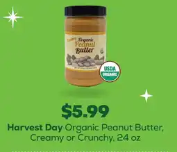 Grocery Outlet Harvest Day Organic Peanut Butter offer
