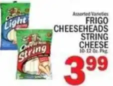 C Town Frigo cheeseheads string cheese offer