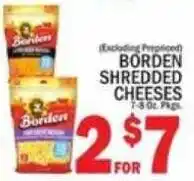 C Town Borden shredded cheeses offer