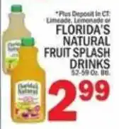 C Town Florida's natural fruit splash drinks offer