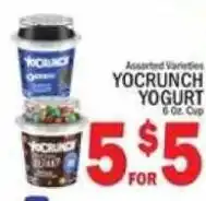 C Town Yocrunch yogurt offer