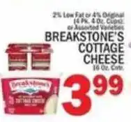 C Town Breakstone's cottage cheese offer