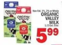 C Town Organic Valley Milk offer