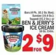 C Town Ben & Jerry's ice cream offer