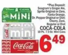 C Town Coca-Cola Mini Cans offer
