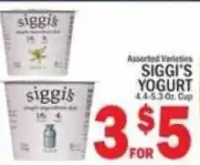 C Town Siggis Yogurt offer