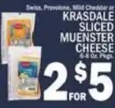 C Town Krasdale Sliced Muenster Cheese offer