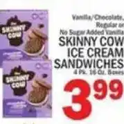 C Town Skinny Cow Ice Cream Sandwiches offer