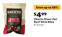 Grocery Outlet Oberto grass-fed beef stick bites offer