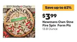 Grocery Outlet Newmans Own Stone Fire Spin Form Piz offer