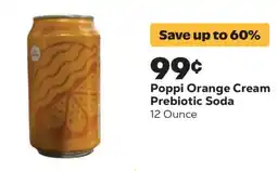 Grocery Outlet Poppi Orange Cream Prebiotic Soda offer