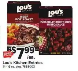 Giant Food Lou's Kitchen EntrΓ©es offer
