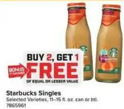 Giant Food Starbucks Singles offer