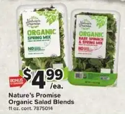 Giant Food Nature's Promise Organic Salad Blends offer