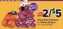 Giant Food Giant Red Potatoes or Yellow Onions offer