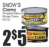 Key Food Snow's Clams offer
