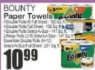Key Food Bounty Paper Towels offer