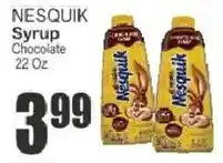 Key Food Nesquik syrup chocolate offer