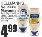 Key Food Hellmann's squeeze mayonnaise offer