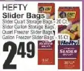 Key Food Hefty slider bags offer