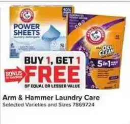 Giant Food Arm & Hammer Laundry Care offer