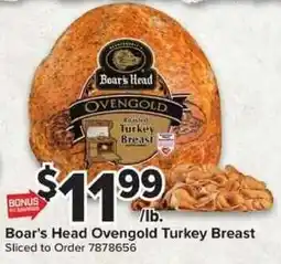 Giant Food Boar's Head Ovengold Turkey Breast offer