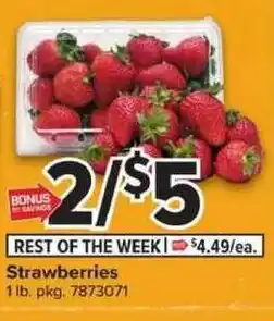 Giant Food Strawberries offer