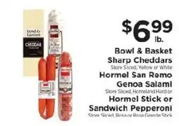 ShopRite Bowl & Basket Sharp Cheddars offer