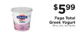 ShopRite Fage Total Greek Yogurt offer