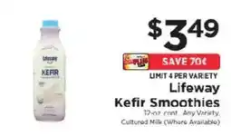 ShopRite Lifeway Kefir Smoothies offer