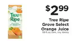 ShopRite Tree Ripe Grove Select Orange Juice offer