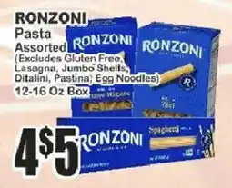 Key Food Ronzi pasta assorted offer