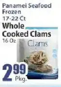 Key Food Panamei Seafood Whole Cooked Clams offer