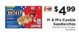 ShopRite M & M's Cookie Sandwiches offer